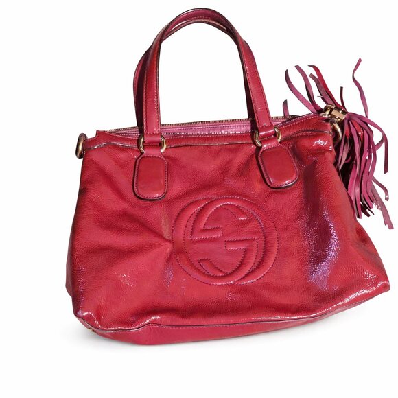 Gucci Handbags - Authentic Gucci Soho Patent Leather Tote – Hot Pink